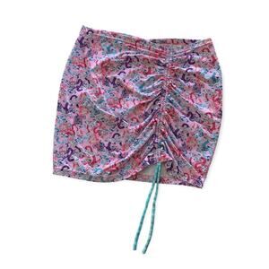 VDM The Label Revolve Natalie Pink Dragon Print Swimsuit Cover Up Skirt Medium